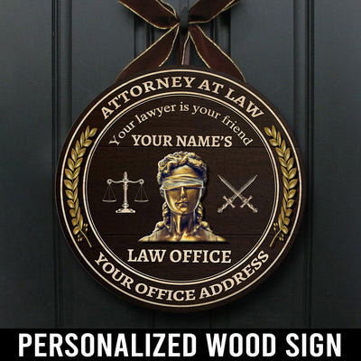 89Customized Personalized Lawyer Wood Sign