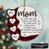 89Customized Mom Thanks for all the times that I forgot to say thank you Personalized Ornament
