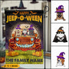 89Customized Happy Jeep-O-Ween Dogs And Cats Welcome Personalized Garden Flag