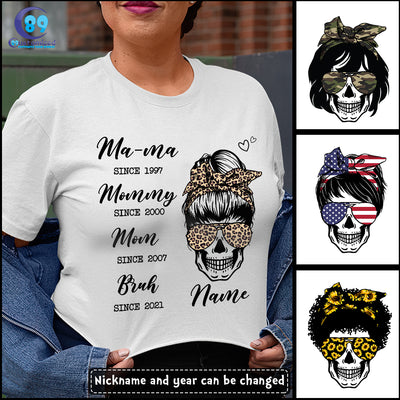 89Customized Mama to mommy to mom to bruh personalized shirt
