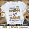 89Customized 2D Shirt Family Two Titles Mom Nana Leopard