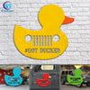 89Customized Duck Duck Jeep personalized cut metal sign