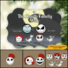 89Customized The nightmare family personalized ornament