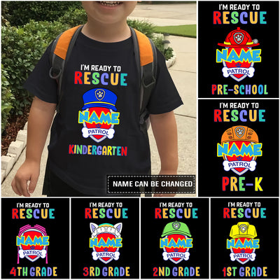 89Customized I'm ready to rescue school personalized youth t-shirt