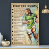 Rugby Life lessons poster
