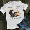 89Customized Easily Distracted by dogs and guitar shirt