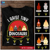 89Customized I raise tiny dinosaurs chickens personalized shirt