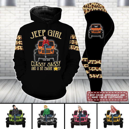 89Customized Jeep Girl Classy Sassy And A Bit Smart Assy Personalized Hoodie And Legging Set