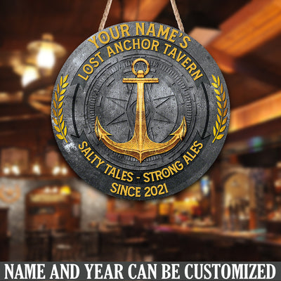89Customized Lost anchor tavern Customized Wood Sign