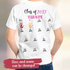 89Customized First day of school grow with me personalized back 2D t-shirt