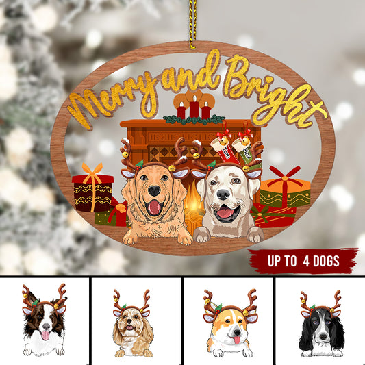 89Customized Merry and Bright - Personalized ornament