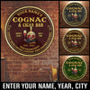 89Customized Great men drink cognac and smoke cigars Customized Wood Sign