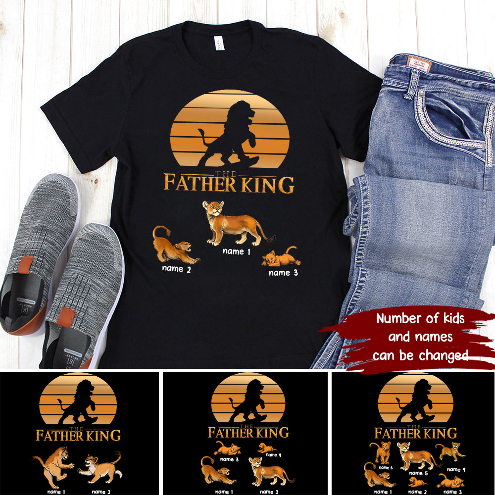 89Customized The Father King Lion Dad Lion Art Shirt