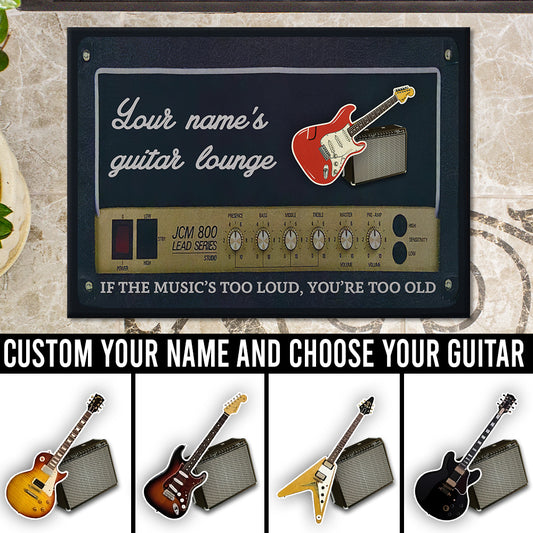 89Customized Vintage AMP guitar personalized doormat