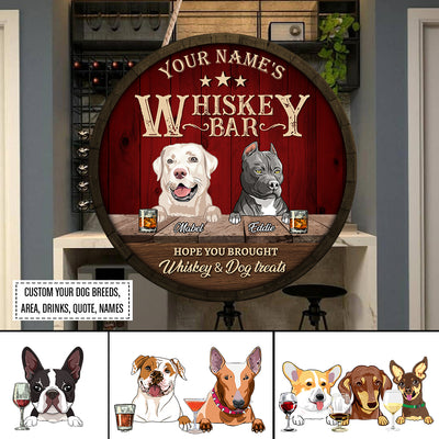 89Customized Lockdown Bar dog Customized Wood Sign