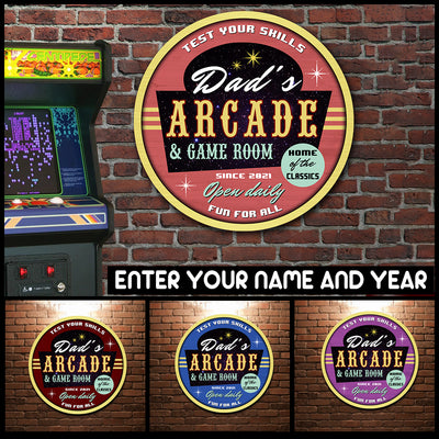 89Customized Arcade game room Customized Wood Sign
