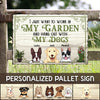 89Customized Personalized Pallet Sign Gardening Hang Out With My Dogs