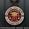 89Customized Personalized Teacher Wood Sign