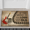 89Customized guitar lounge personalized doormat