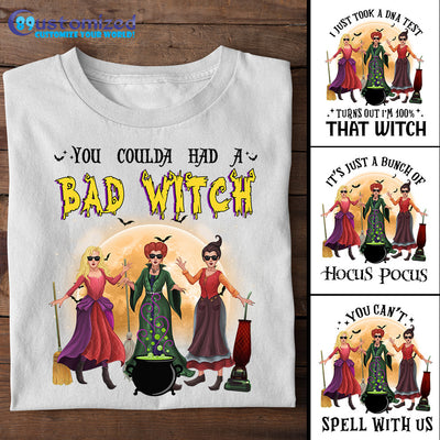 89Customized I just took a DNA test Turns out I'm 100% that witch Hocus Pocus lover Customized Shirt
