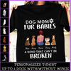 89Customized Personalized 2D Shirt Family Dog Mom A Bond That Can't Be Broken