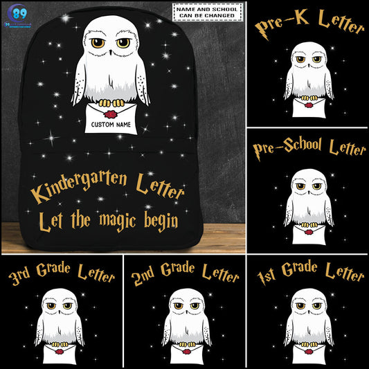89Customized Back to school letter personalized backpack