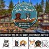 89Customized Lake house 2 dog Customized Wood Sign