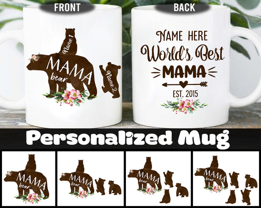 89Customized Personalized Mug Family World's Best Mama