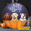 89Customized Happy Halloween Lick Or Treat Dogs/Cats Personalized Wood Sign