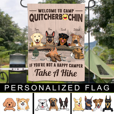 89Customized Personalized Flag Camping Take A Hike Dog