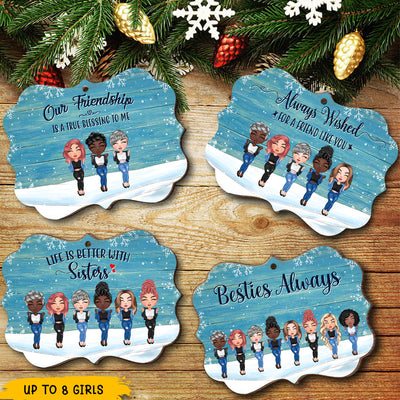 89Customized Always wished a friend like you Personalized Ornament
