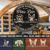 89Customized Wine bar dog uncork and unwind Customized Wood Sign