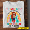 89Customized Teacher change the world one child at a time Customized Shirt