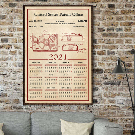 Vinyl Record 2021 Calendar Poster 2