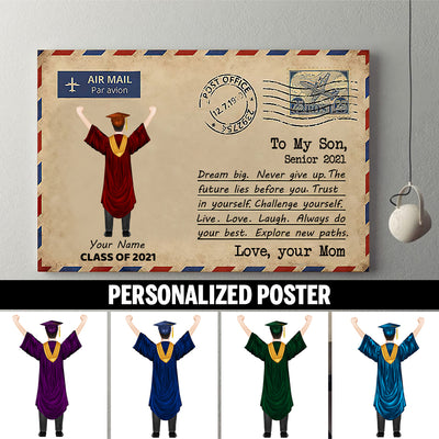 89Customized Personalized Poster Mom Son Letter Senior 2021