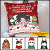 89Customized I just want to cuddle my cats and watch Hallmark Christmas Movies Personalized Pillow