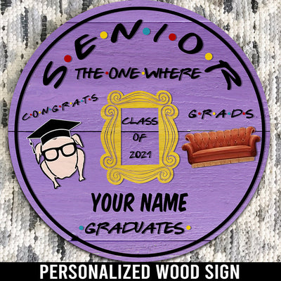 89Customized Personalized Wood Sign Senior Graduate Door 2021