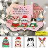 89Customized You need to feed us and scoop up our poo personalized ornament