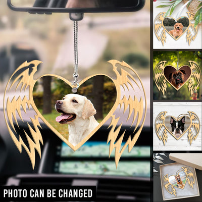 89Customized Custom your photo Dog lovers Car Ornament