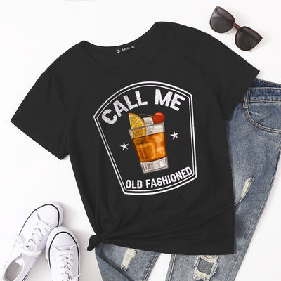 89Customized Call me old fashioned Whiskey Shirt