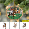89Customized Horses Riding Partner For Life Personalized Ornament