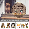 89Customized Welcome to the porch Dogs Customzied Wood Sign