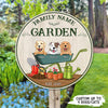 89Customized Gardening Dogs Personalized Wood Sign