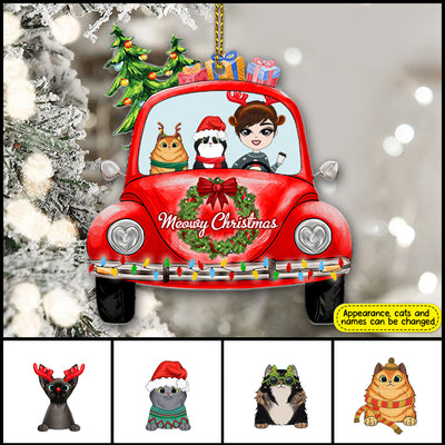 89Customized Meowy Christmas Personalized Ornament