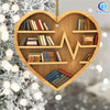 89Customized Lifeline Bookshelf Book Lovers Personalized Ornament