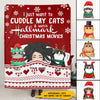 89Customized I just want to cuddle my cats and watch Hallmark Christmas Movies Personalized Blanket