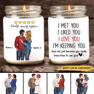 89Customize Best Gift For Lover Personalized Candle