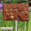 89Customized Dinosaur Fossil Metal Garden Art