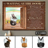 89Customized Waiting At The Door Bunny Memorial Personalized Poster