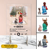 89Customized All I want for Christmas is my rabbits Rabbit Lovers Personalized Spotify Frame